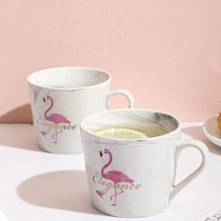 1pc Flamingo Pattern Mug